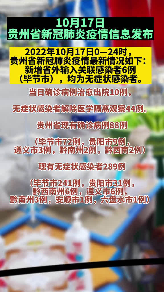 贵州省最新疫情概况