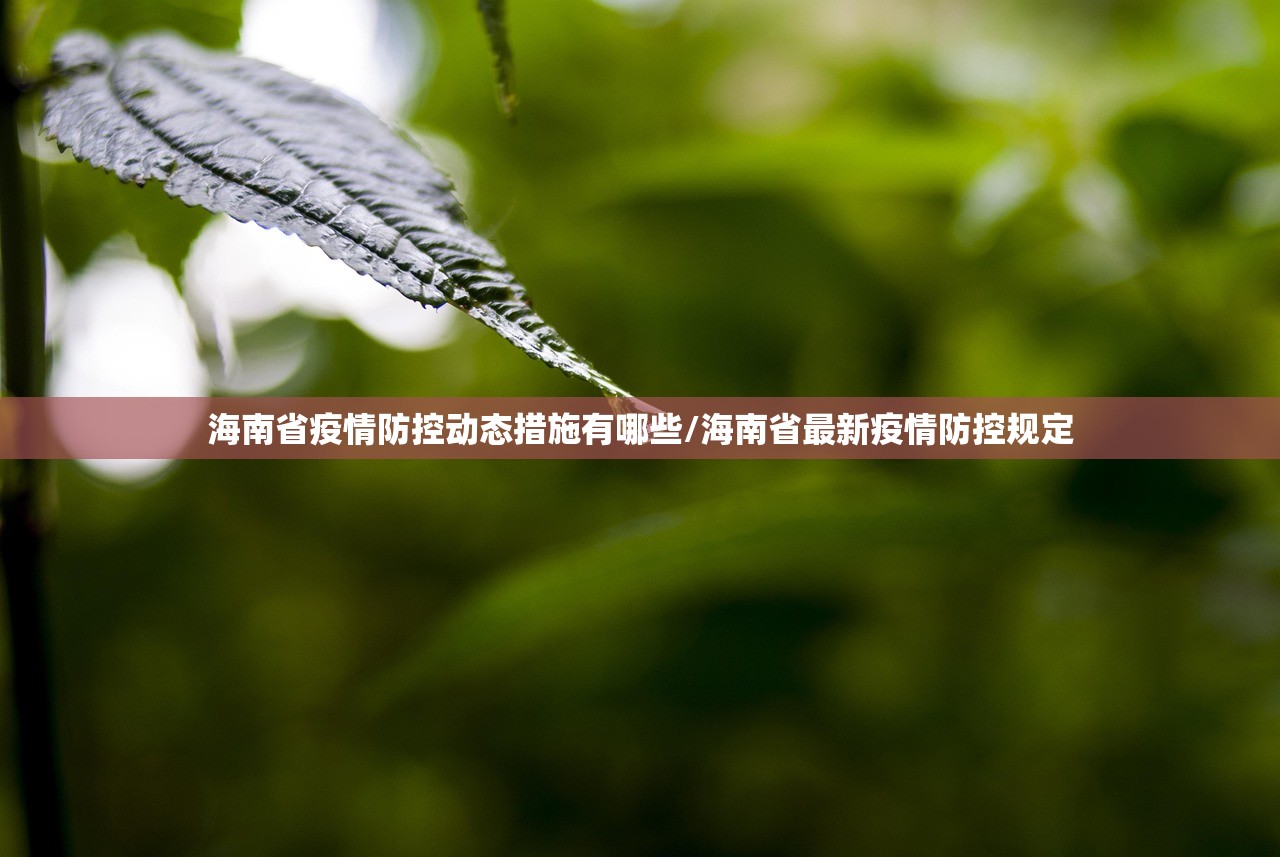 海南省疫情防控动态措施有哪些/海南省最新疫情防控规定