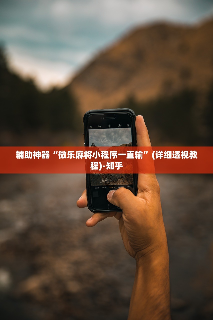 辅助神器“微乐麻将小程序一直输”(详细透视教程)-知乎