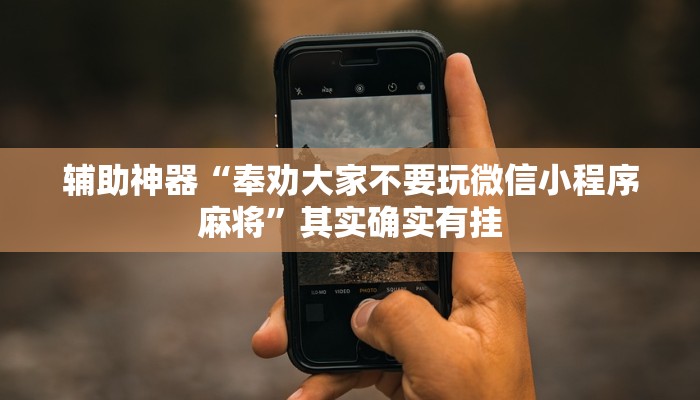 辅助神器“奉劝大家不要玩微信小程序麻将”其实确实有挂