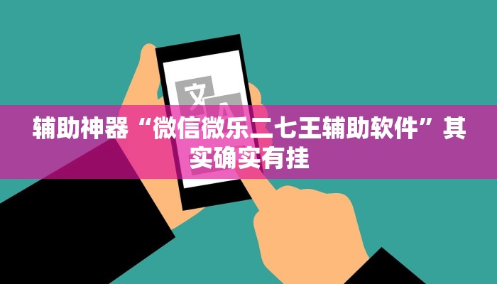辅助神器“微信微乐二七王辅助软件”其实确实有挂