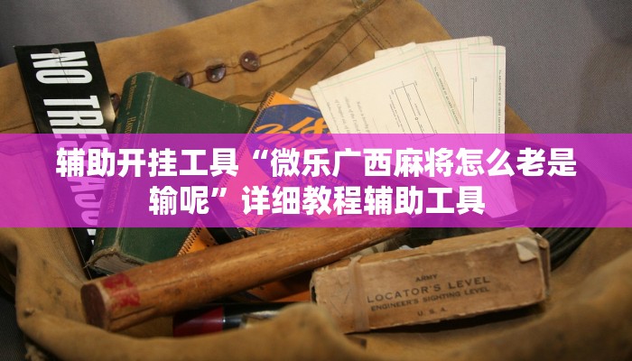 辅助开挂工具“微乐广西麻将怎么老是输呢”详细教程辅助工具