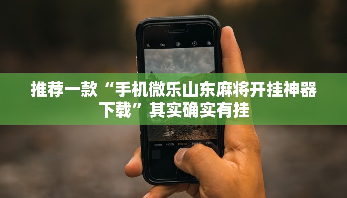 推荐一款“手机微乐山东麻将开挂神器下载”其实确实有挂