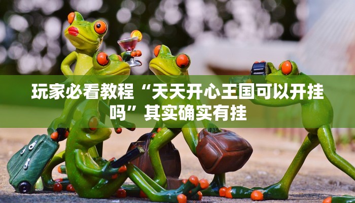 玩家必看教程“天天开心王国可以开挂吗”其实确实有挂
