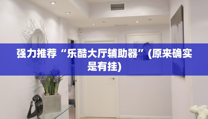 强力推荐“乐酷大厅辅助器”(原来确实是有挂)
