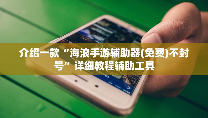 介绍一款“海浪手游辅助器(免费)不封号”详细教程辅助工具