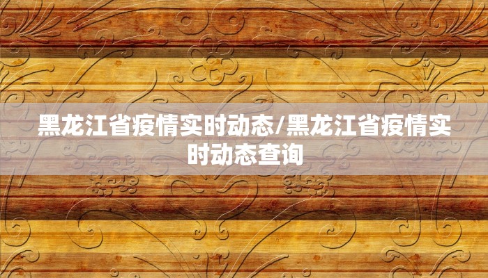 黑龙江省疫情实时动态/黑龙江省疫情实时动态查询