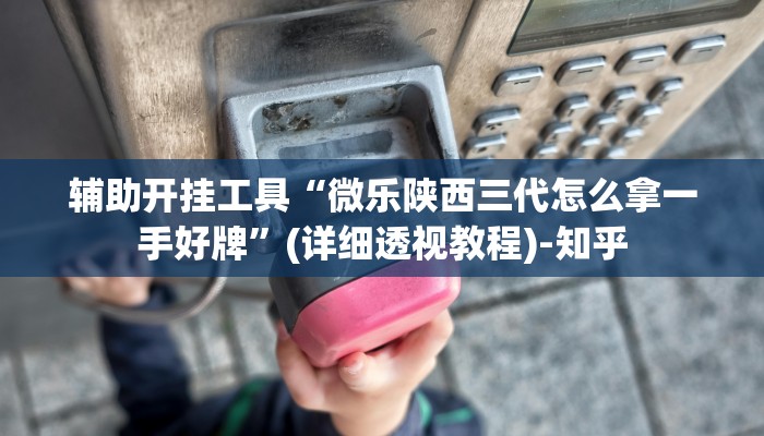 辅助开挂工具“微乐陕西三代怎么拿一手好牌”(详细透视教程)-知乎